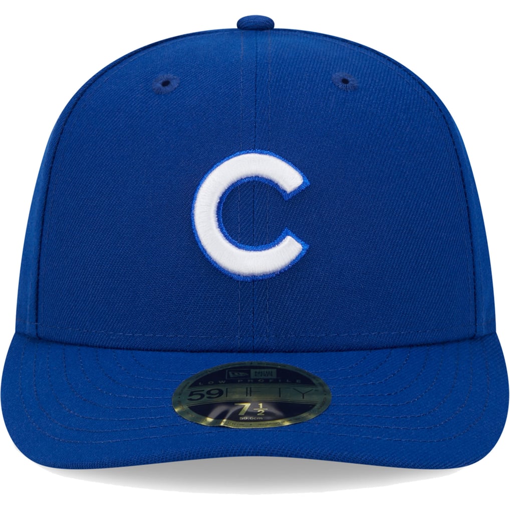  Chicago Cubs New Era White Logo Low Profile 59FIFTY Fitted Hat - Royal